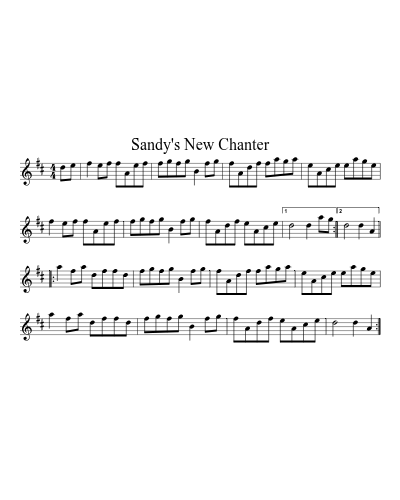 Sandy's New Chanter preview