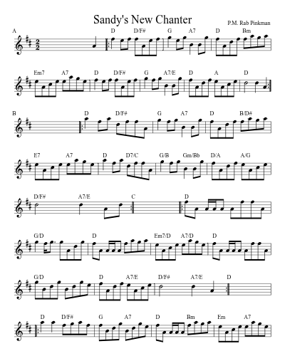Sandy's New Chanter (Version 3)