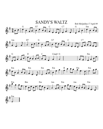SANDY'S WALTZ (Version 2)