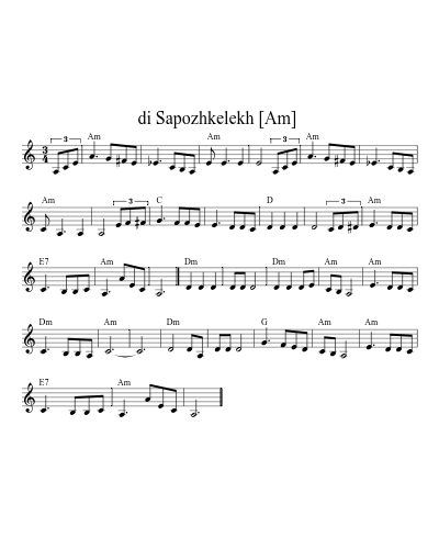 di Sapozhkelekh  (Bm)