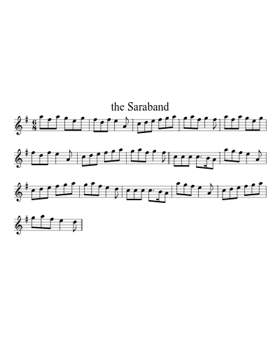 the Saraband