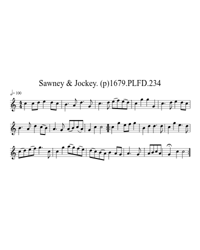 Sawney & Jockey. (p)1679.PLFD.234