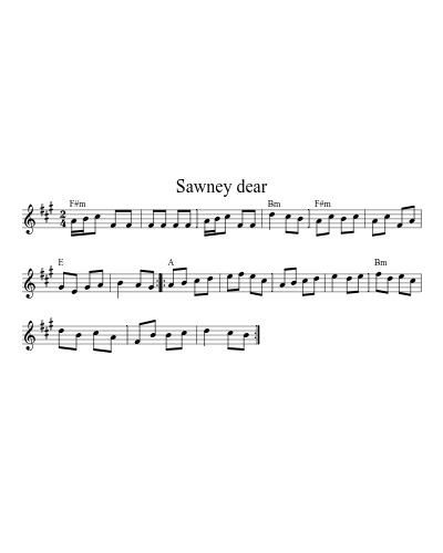 Sawney dear (Version 2)