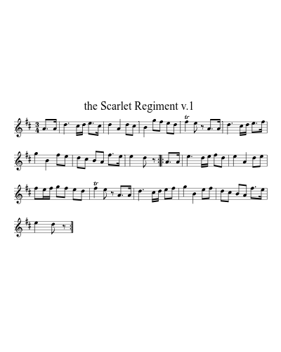 The Scarlet Regiment  v.1 (Version 2)