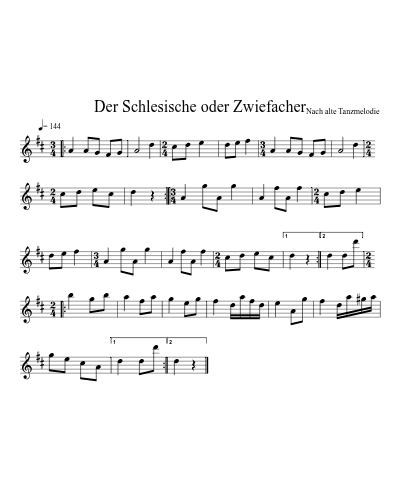 Der Schlesische oder Zwiefacher