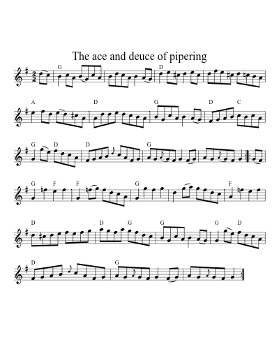 The ace and deuce of pipering