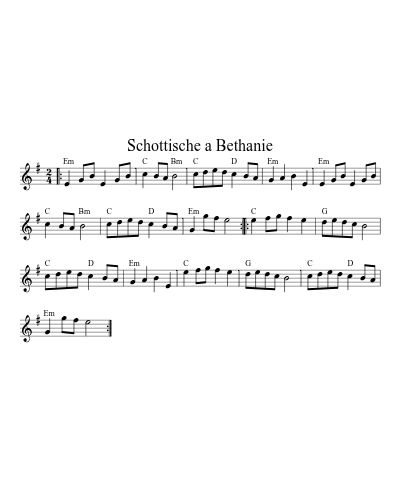 Schottische a Bethanie (Version 2) preview