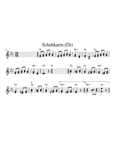 Schubkarrn (Eb)
