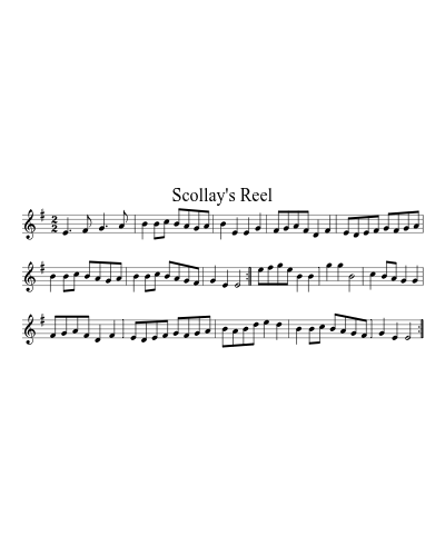 Scollay's Reel (Version 7) sheet music preview