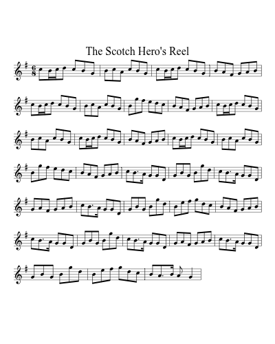 the Scotch Hero's Reel (Version 3)
