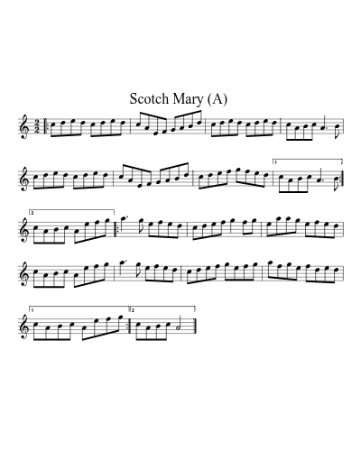 Scotch Mary  (A) (Version 3)