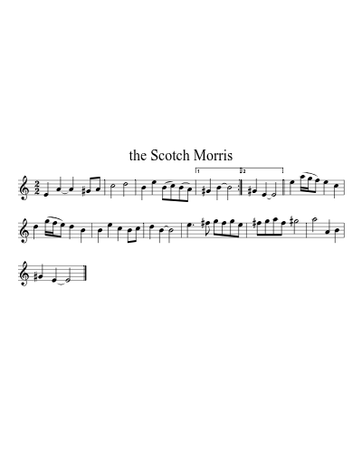 the Scotch Morris (Version 2) sheet music preview