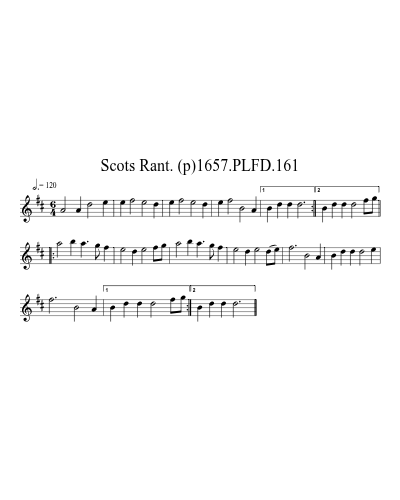 Scots Rant. (p)1657.PLFD.161
