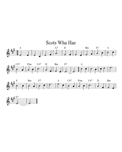 Scots Wha Hae (Version 2)