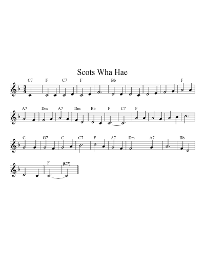 Scots Wha Hae (Version 3)