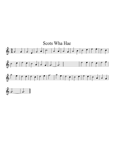 Scots Wha Hae (Version 4)