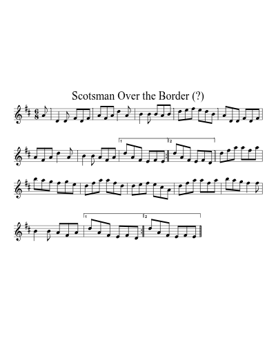 Scotsman Over the Border (?) (Version 2)