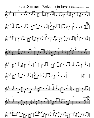 Scott Skinner's Welcome to Inverness