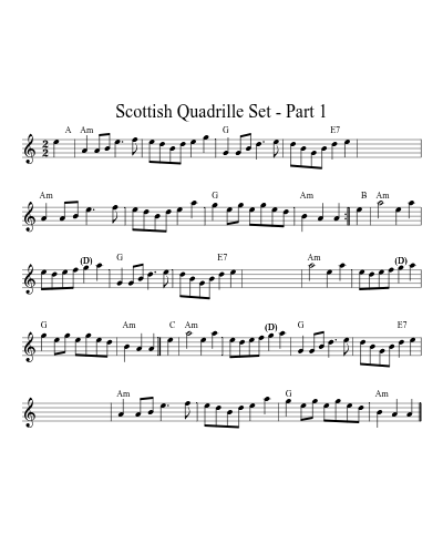 Scottish Quadrille Set - Part 1