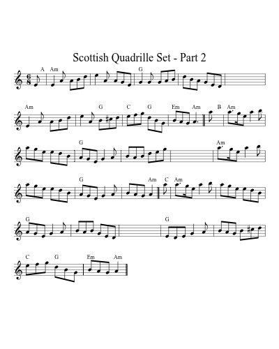 Scottish Quadrille Set - Part 2