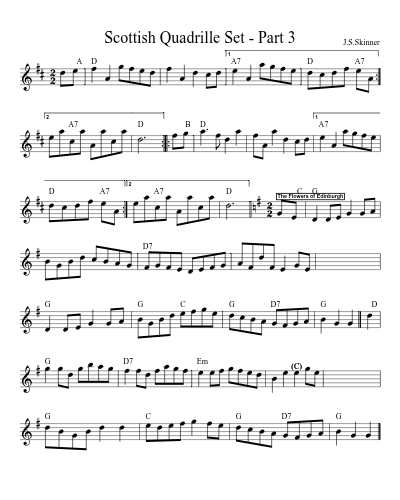 Scottish Quadrille Set - Part 3