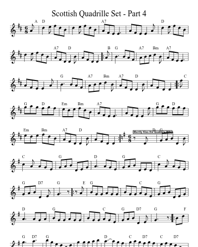 Scottish Quadrille Set - Part 4 (Scottish Quadrille Set)