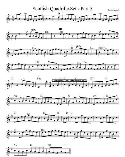 Scottish Quadrille Set - Part 5 (Scottish Quadrille Set)