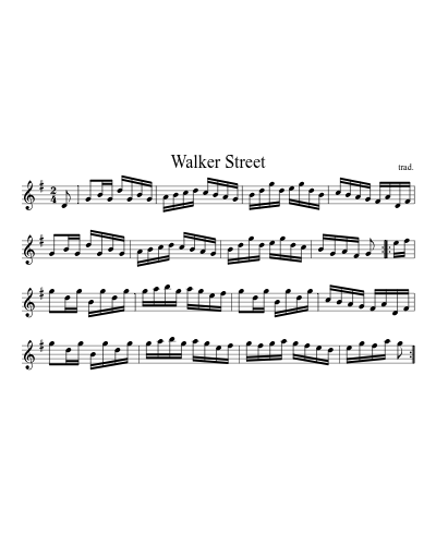 Walker Street (Seawife Walkerstreet Medley)