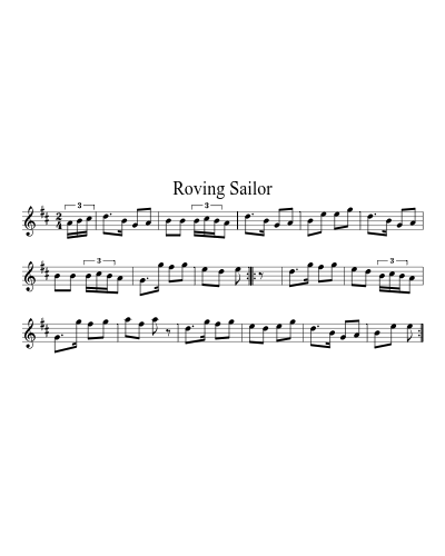 Roving Sailor (Sea Medley)