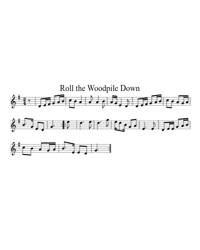 Roll the Woodpile Down