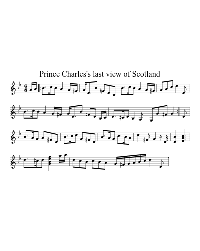 Prince Charles's last view of Scotland (Version 2)
