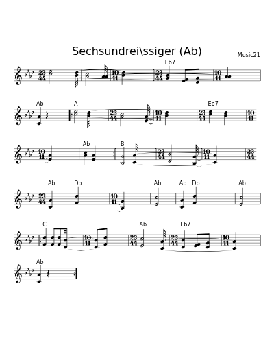 Sechsundrei\ssiger (Ab)