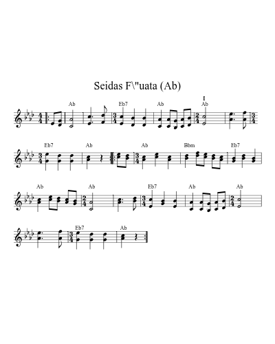 Seidas F\"uata (Ab) preview