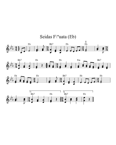 Seidas F\"uata (Eb)