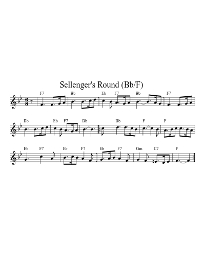 Sellenger's Round  (Bb/F) (Version 2)