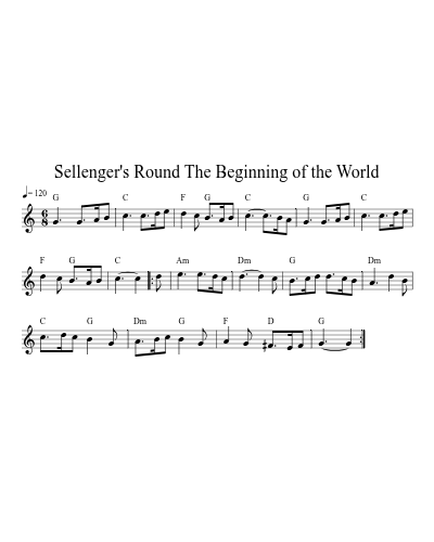 Sellenger's Round The Beginning of the World