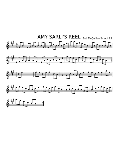 AMY SARLI'S REEL