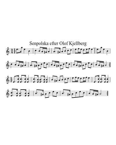 Senpolska efter Olof Kjellberg (Version 2)