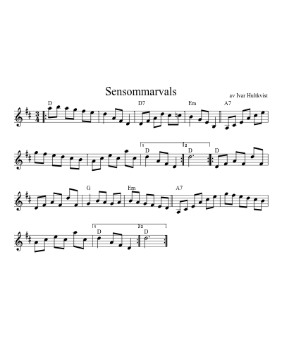 Sensommarvals