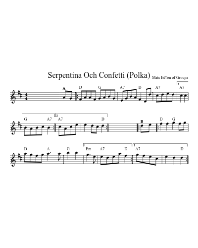 Serpentina Och Confetti (Polka)