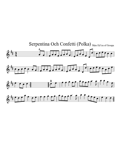 Serpentina Och Confetti (Polka) (Version 2)