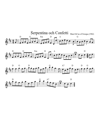 Serpentina och Confetti (Version 2)