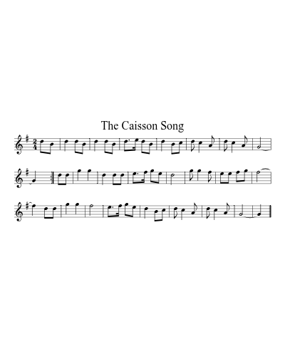 the Caisson Song (Service Tunes)
