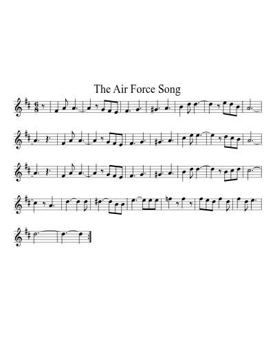 the Air Force Song (Service Tunes)