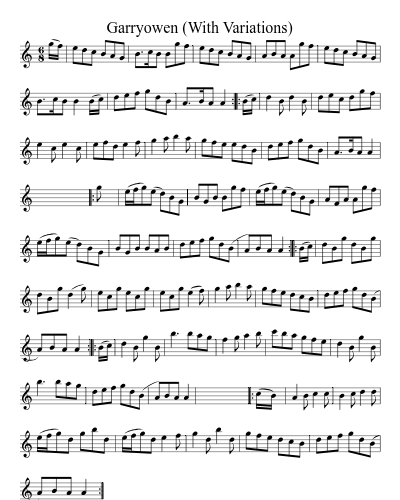 Garryowen (With Variations)