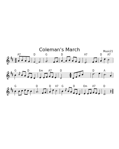 Coleman's March (Set Colemans Meeting)