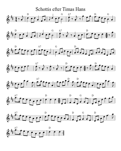 Schottis efter Timas Hans (Version 2)