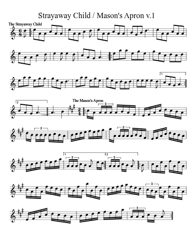 Strayaway Child / Mason's Apron  v.1