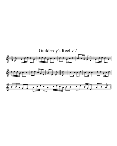 Guilderoy's Reel  v.2 (Shady Deal)