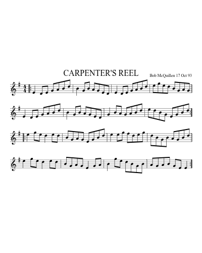 CARPENTER'S REEL